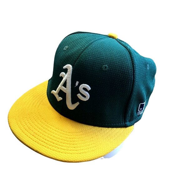 NEW ERA 9FIFTY -ATHLETICS YOUTH BASEBALL HAT BLUE ADJUSTABLE BACK - Picture 3 of 7